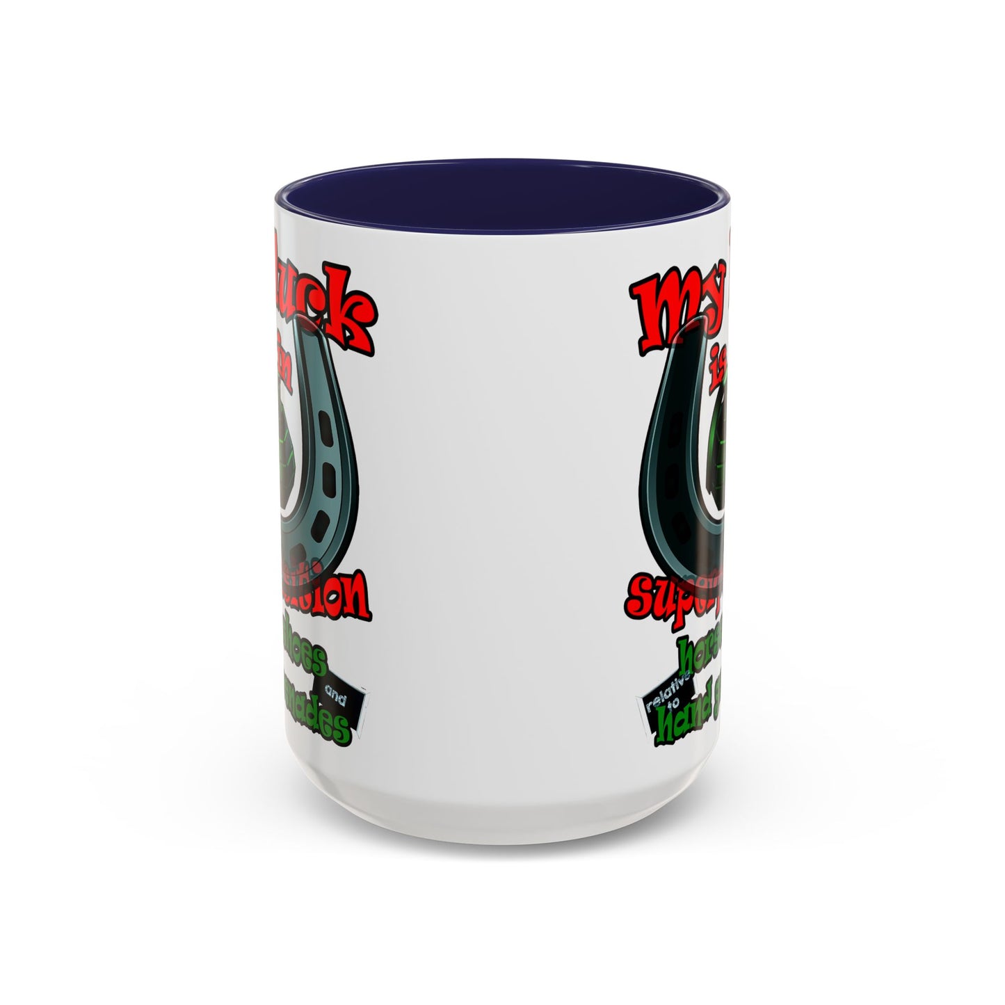 my luck - Accent Mug (white)