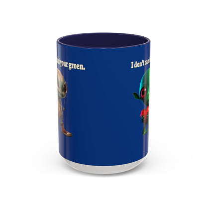 I don't care that your grey - Accent Mug (dark blue)