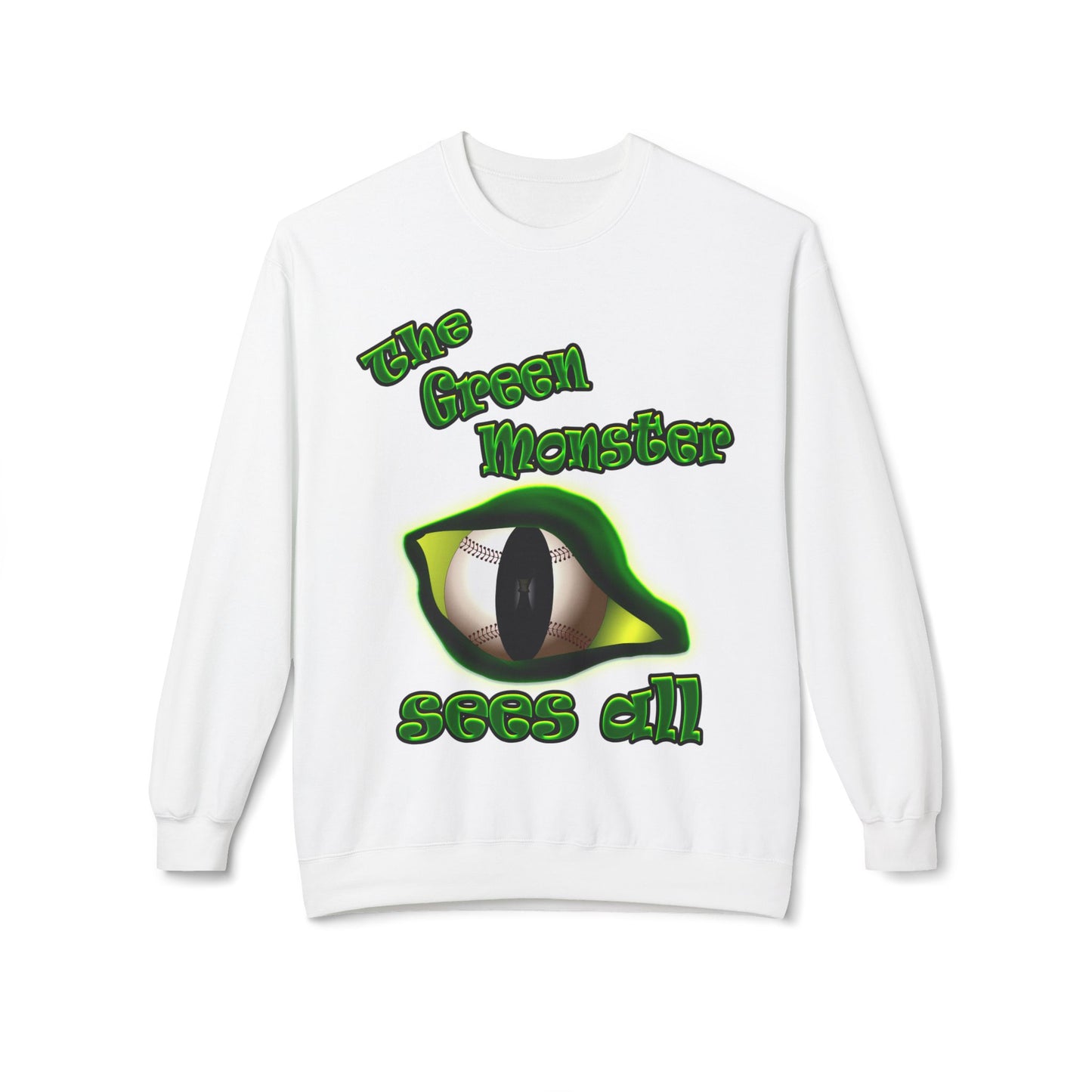 green monster - Unisex Midweight Softstyle Fleece Crewneck Sweatshirt