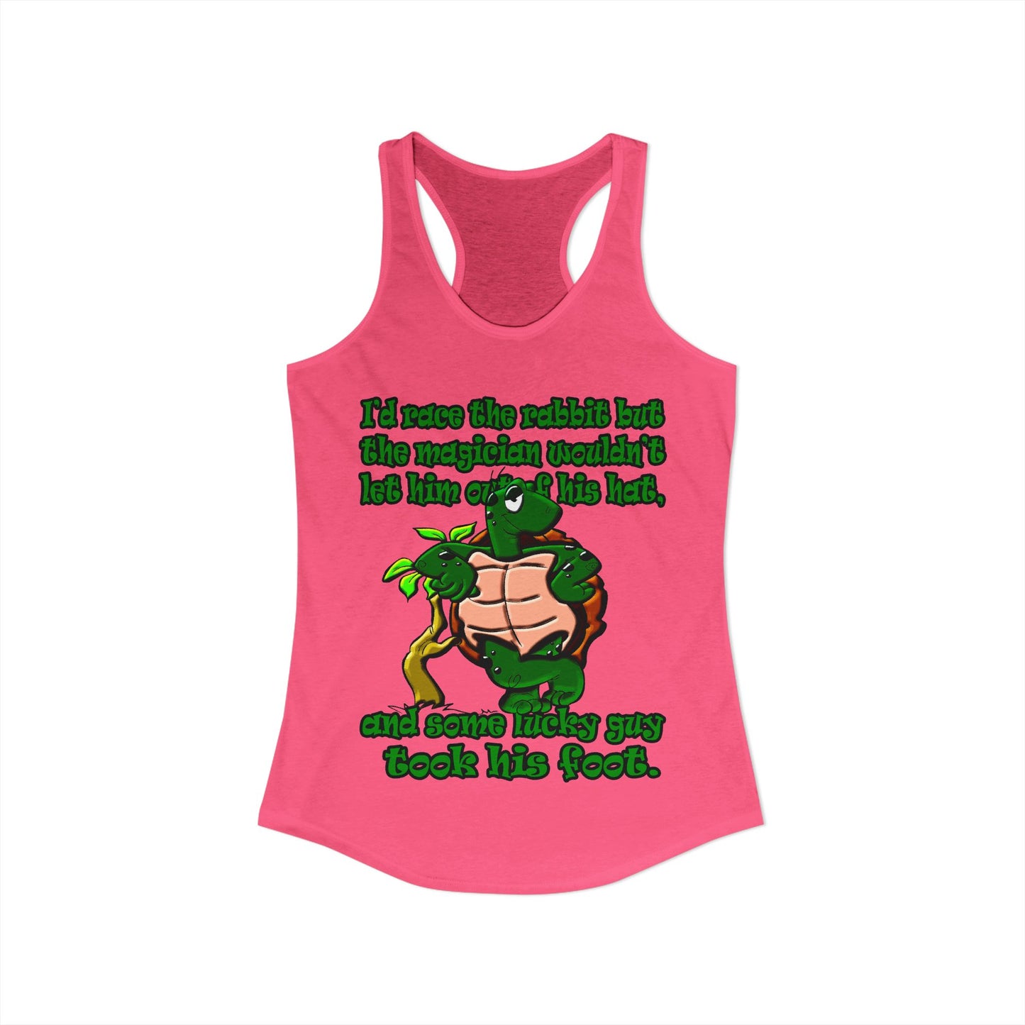 turtle race - Women's Ideal Racerback Tank