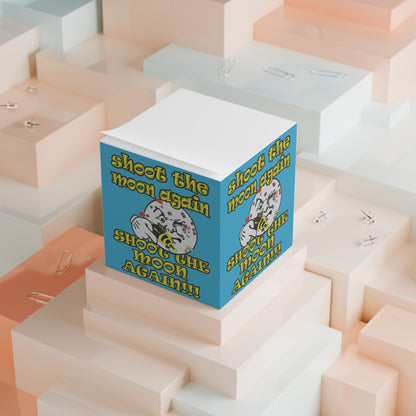 shoot the moon again - note cube (turquoise)
