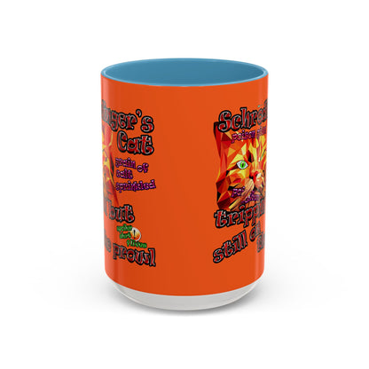 schrodinger's cat - Accent Mug (orange)