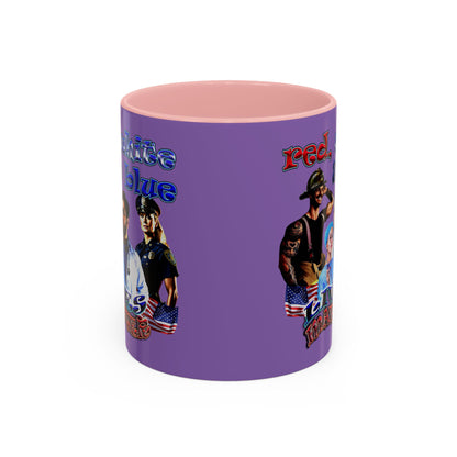 rw&b lives matter - Accent Mug (light purple)