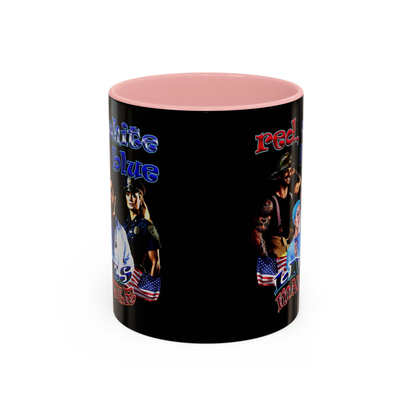rw&b lives matter - Accent Mug (black)