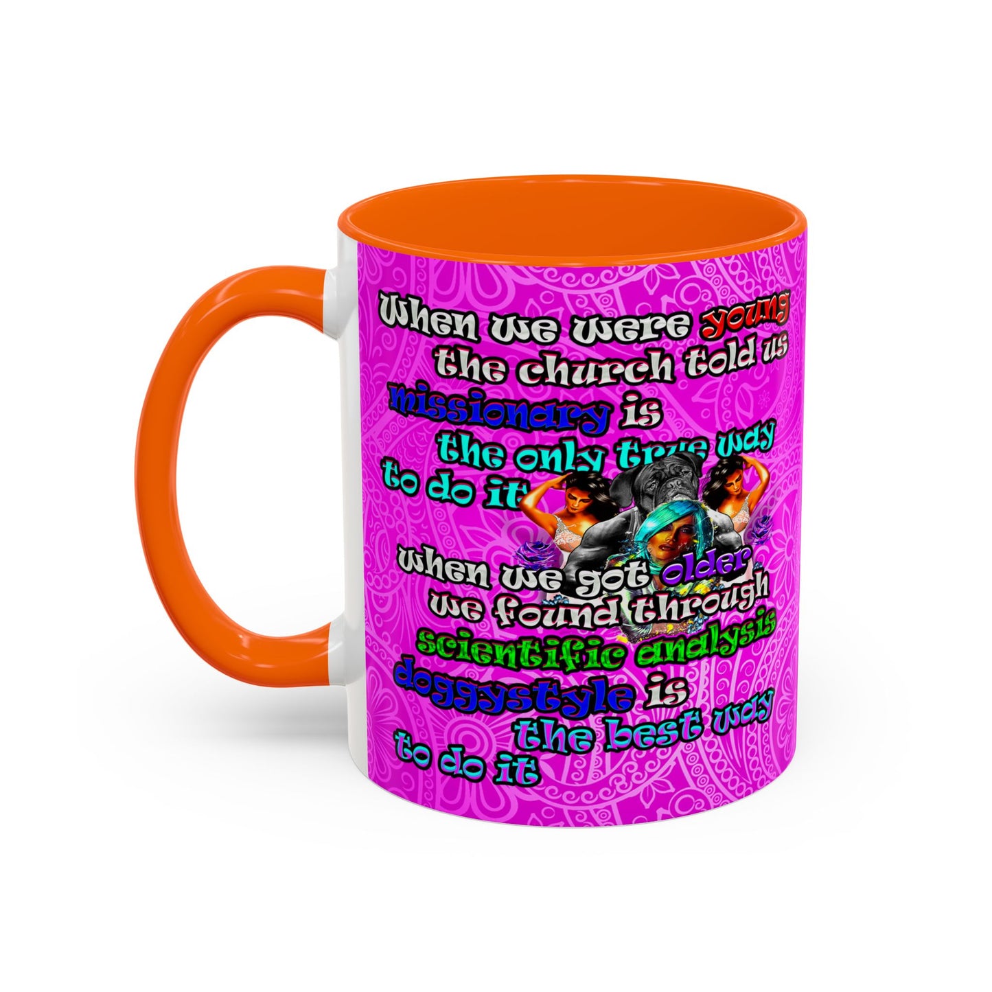 doggystyle - Accent Mug (pink swirl)