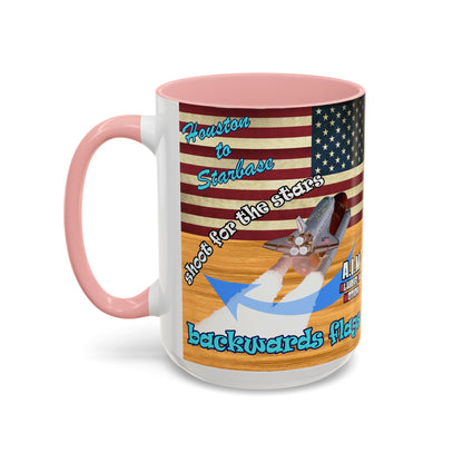 shoot for the stars - Accent Mug (butterscotch wood finish)