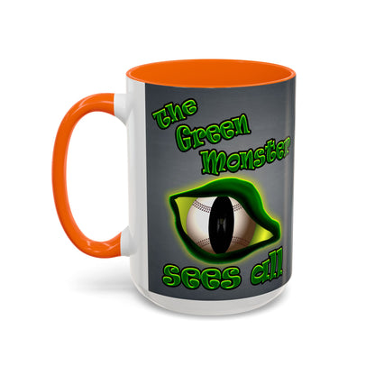 green monster - Accent Mug (grey-light grey)