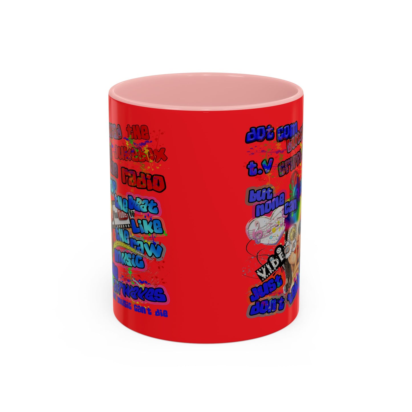 drop the beat - Accent Mug (yellow)