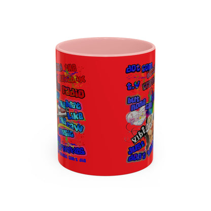 drop the beat - Accent Mug (yellow)