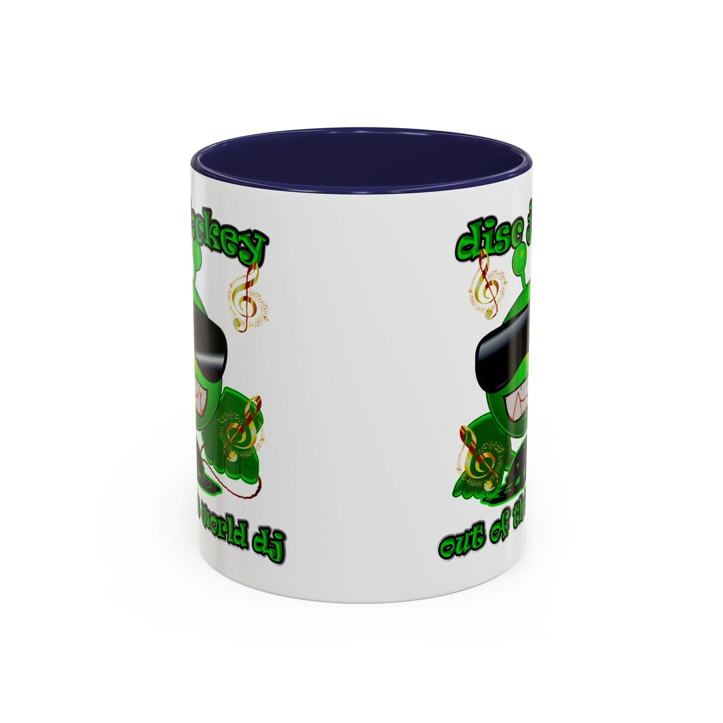 disc jockey - Accent Mug (white)