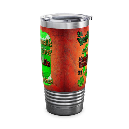 celtics logo - Ringneck Tumbler, 20oz (burnt orange)