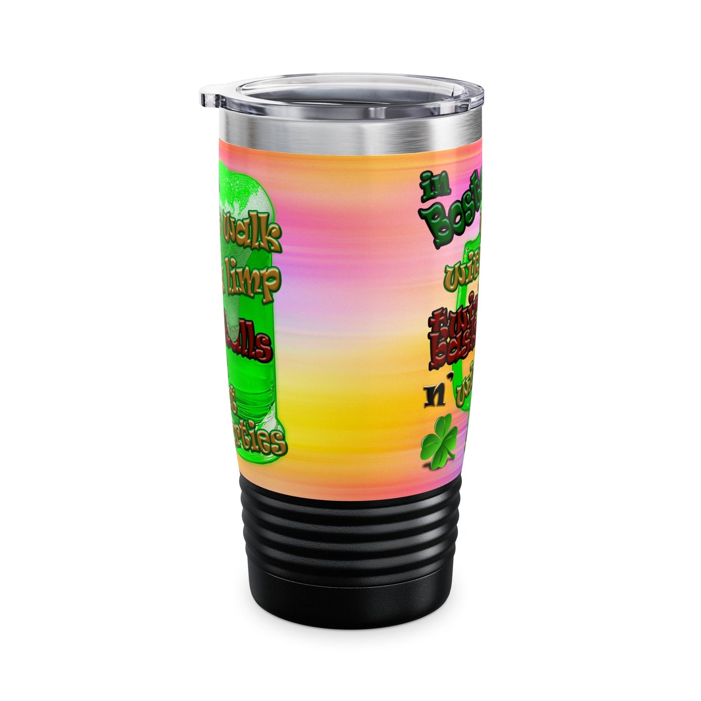 celtics logo - Ringneck Tumbler, 20oz (color blur)