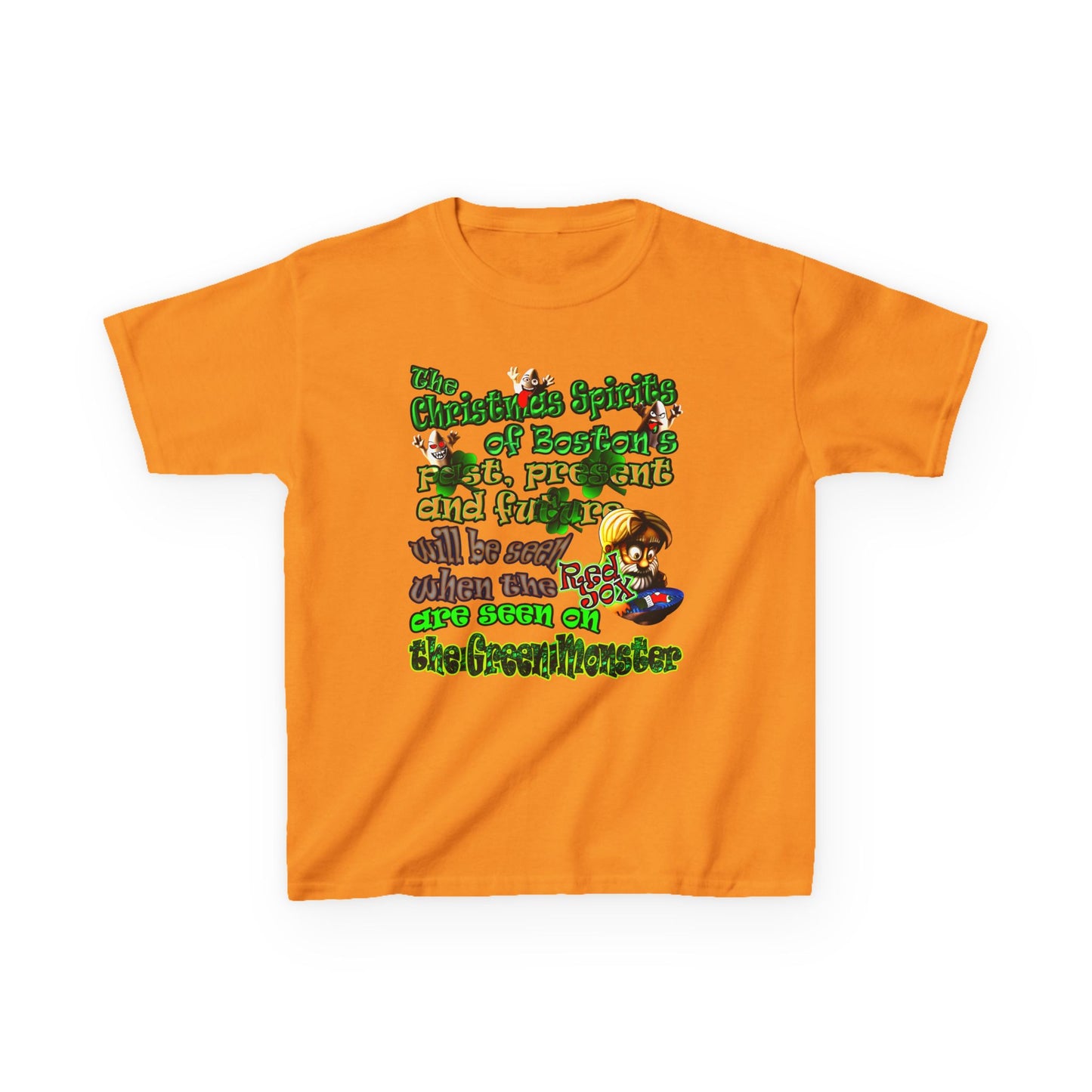 christmas spirits of boston - Kids Heavy Cotton™ Tee