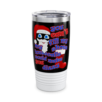 santa's shoes - Ringneck Tumbler, 20oz (black)