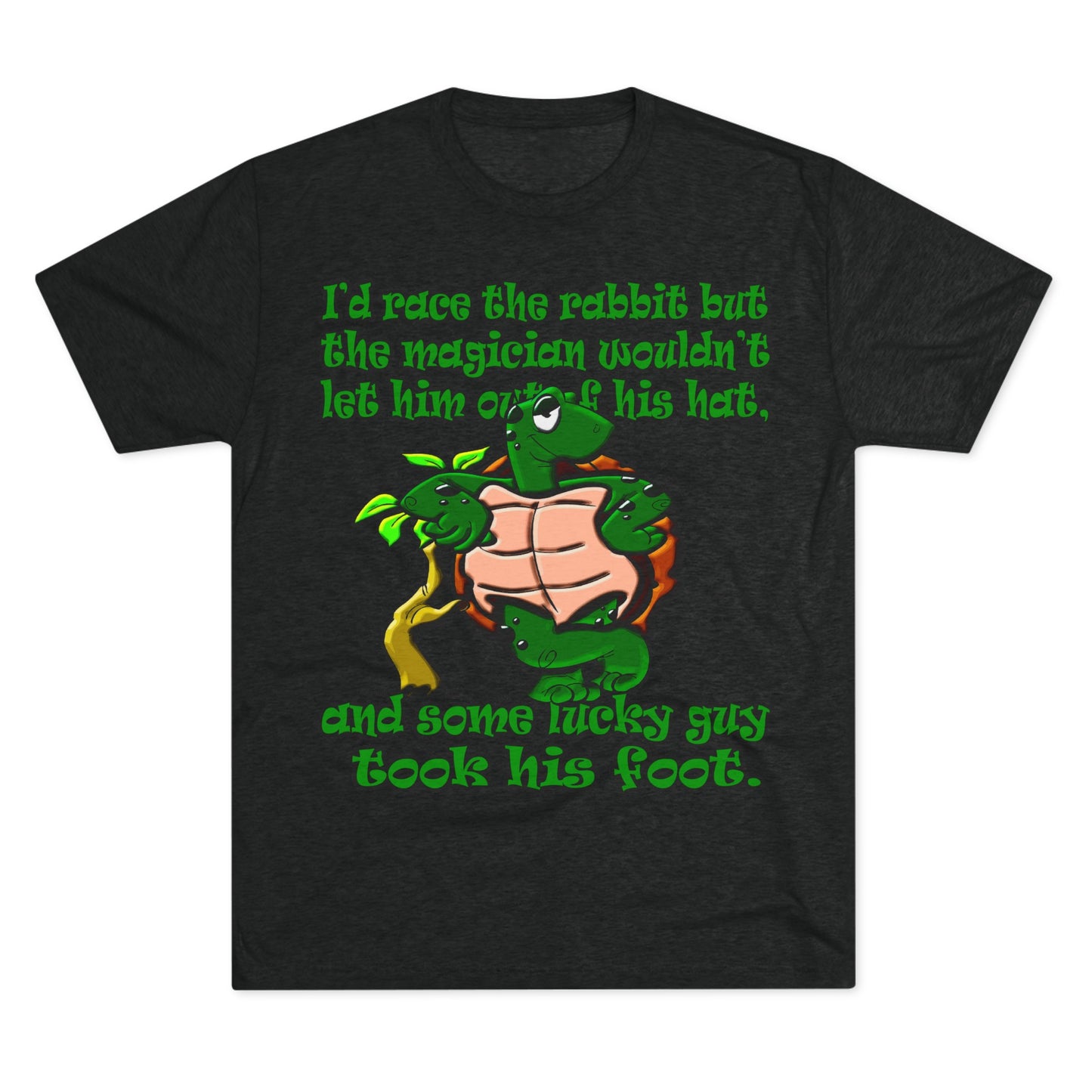 turtle race - Unisex Tri-Blend Crew Tee