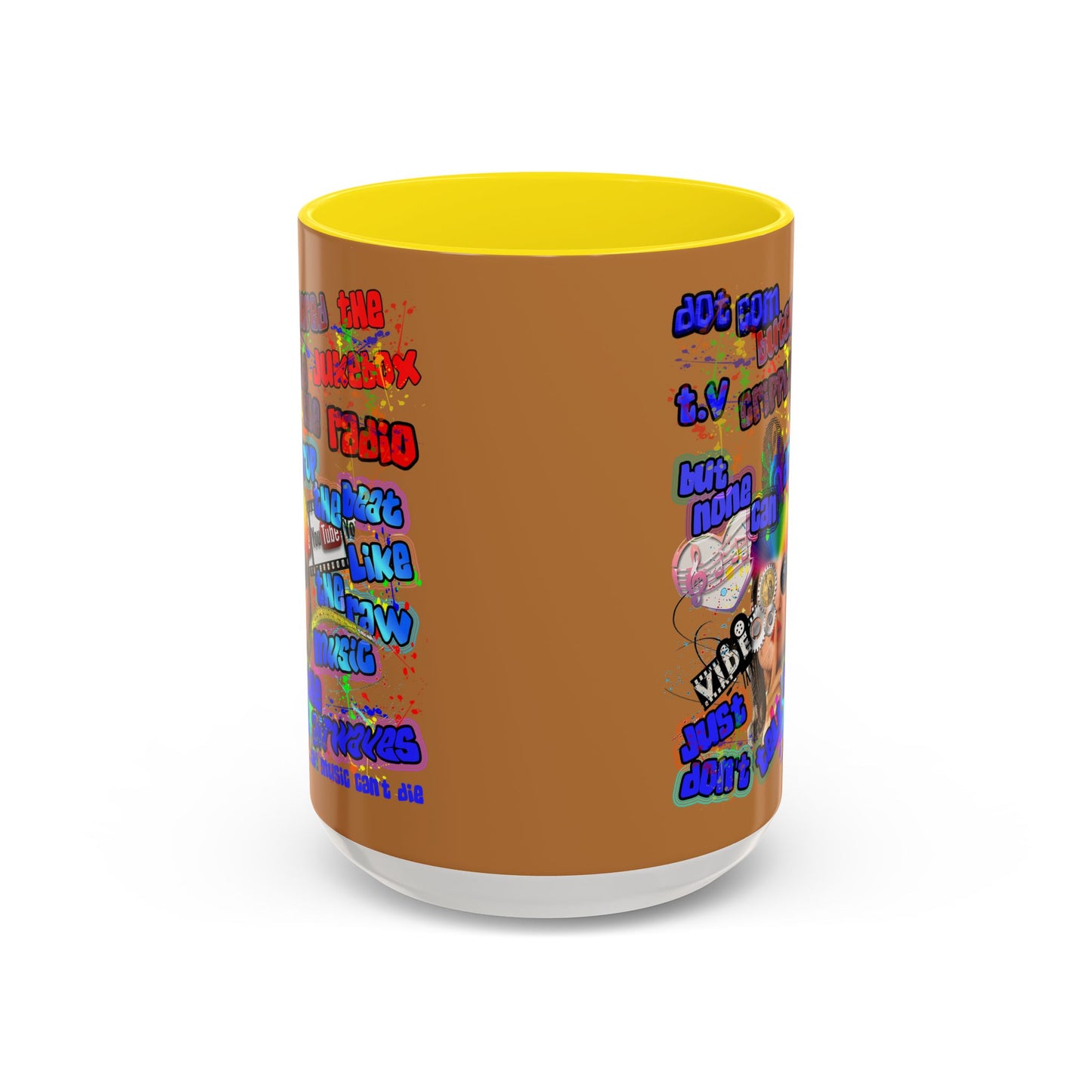 drop the beat - Accent Mug (light brown)