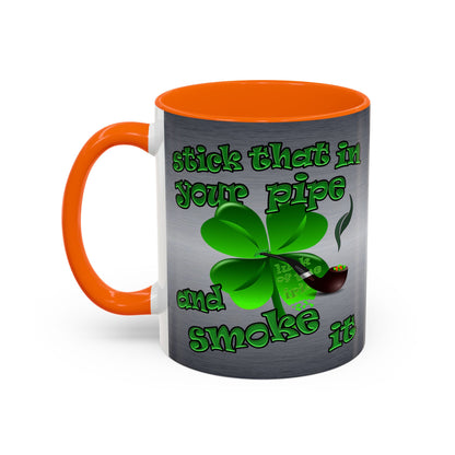 celtics logo - Accent Mug (brushed nickel)