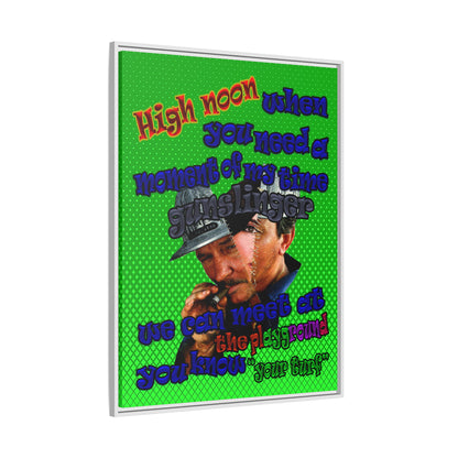 high noon - framed canvas art (logo green)