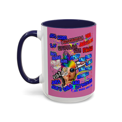 drop the beat - Accent Mug (light pink)