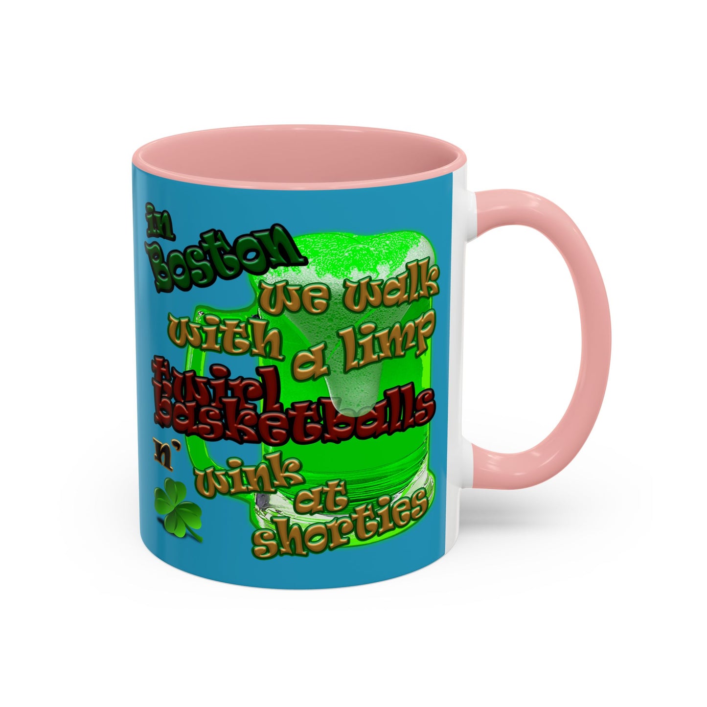 celtics logo - Accent Mug (turquoise)