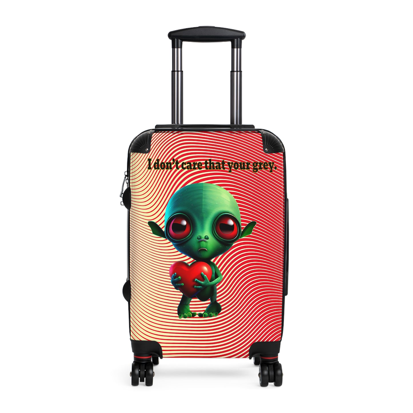 I don't care that your grey - Suitcase (yellow-orange wave)