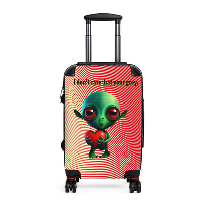 I don't care that your grey - Suitcase (yellow-orange wave)