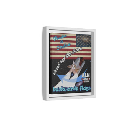 shoot for the stars - framed canvas art