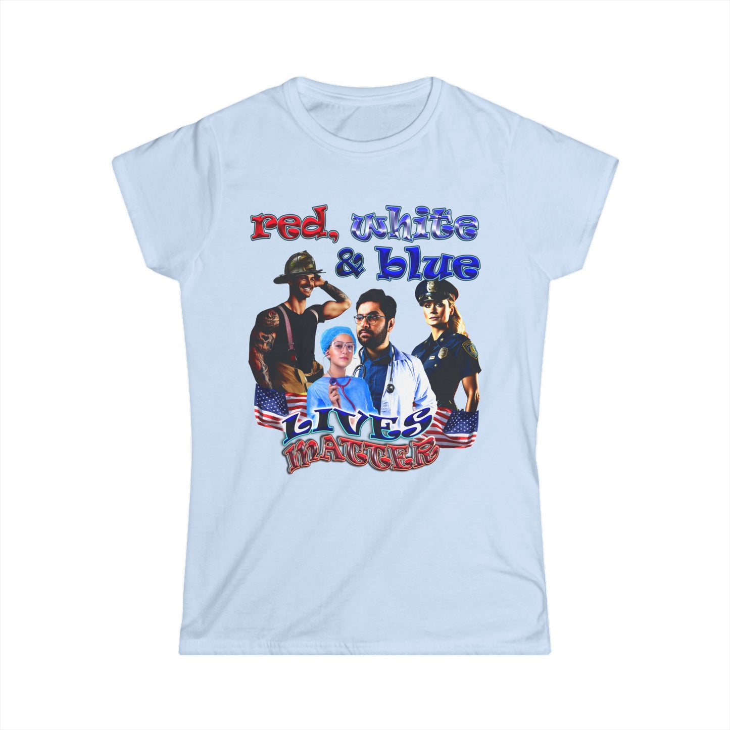 rw&b lives matter - Women's Softstyle Tee
