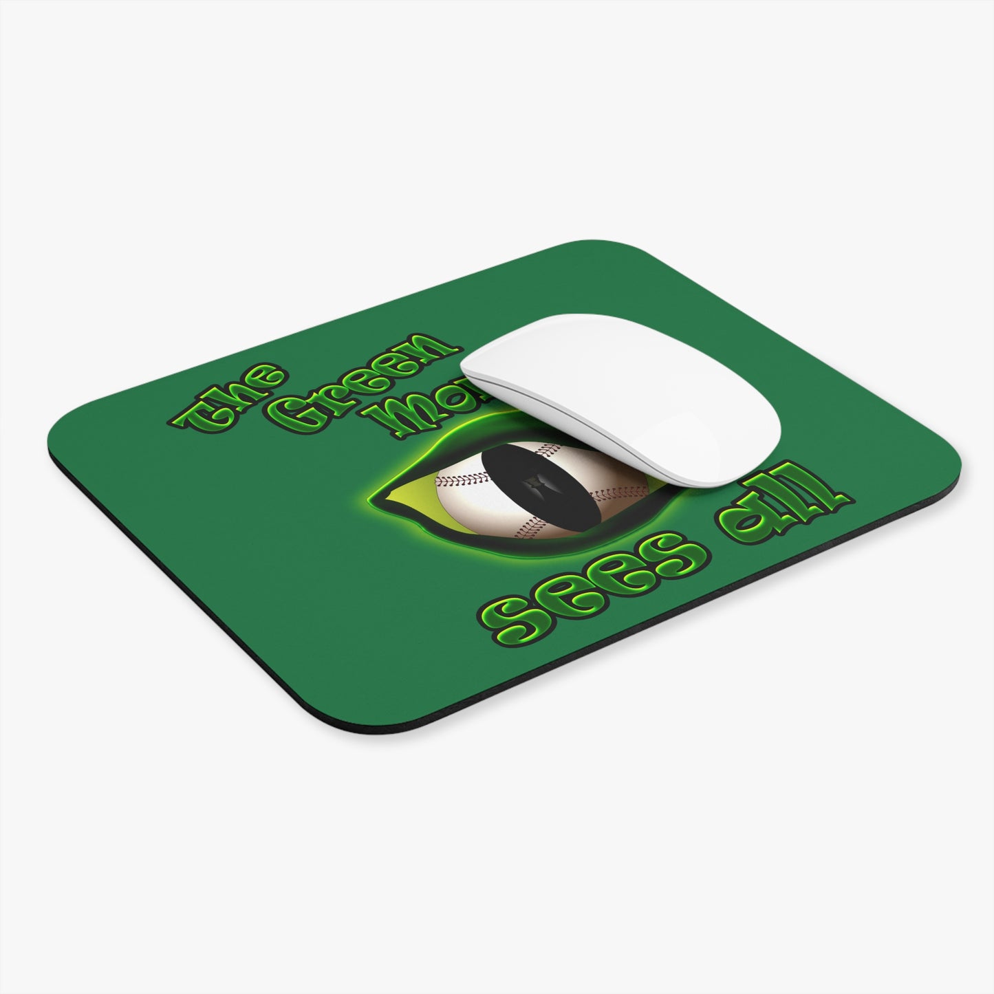 green monster - Mouse Pad (Rectangle) (dark green)
