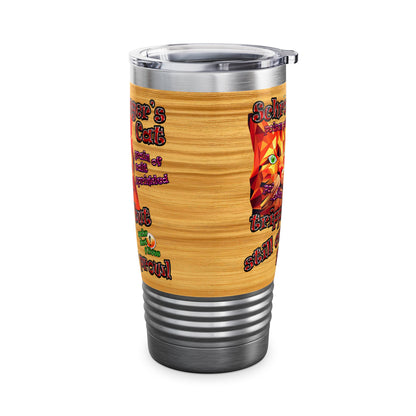 schrodinger's cat - Ringneck Tumbler, 20oz (butterscotch wood finish)