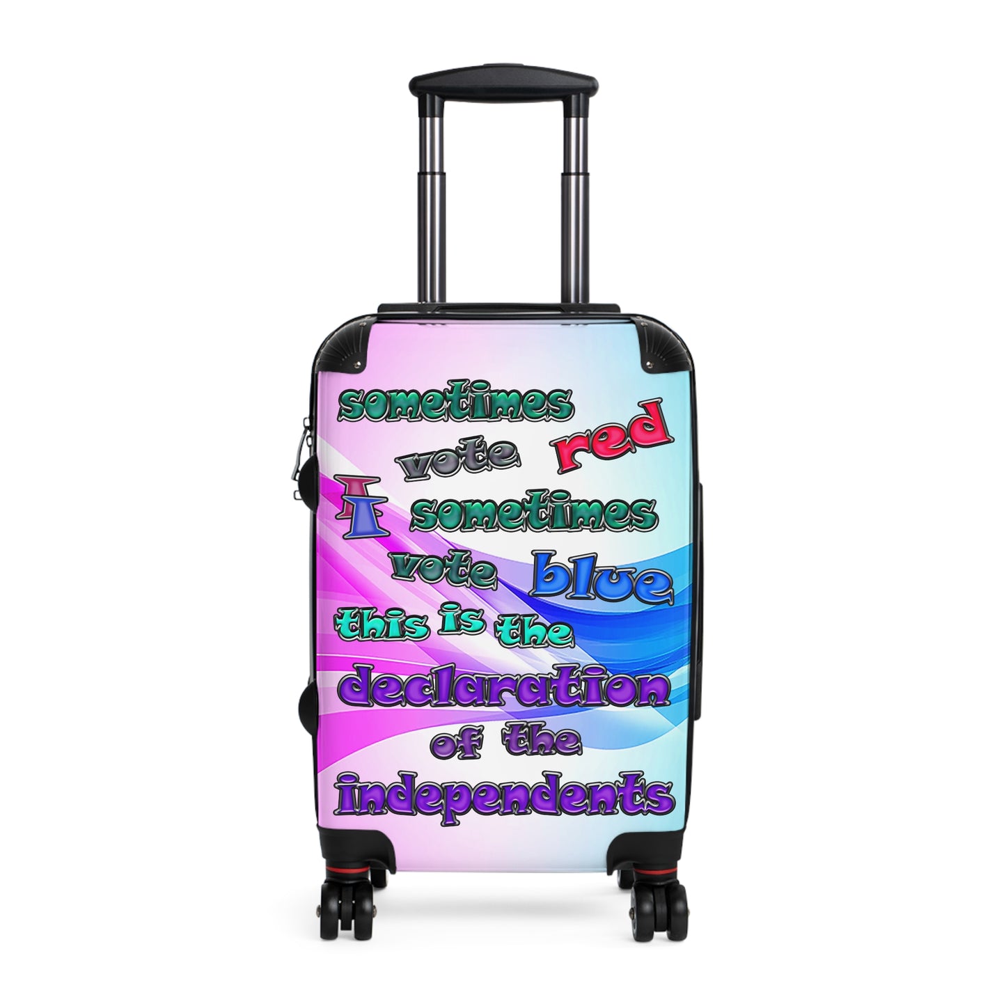 declaration of the independents - Suitcase (light blue-pink wave)