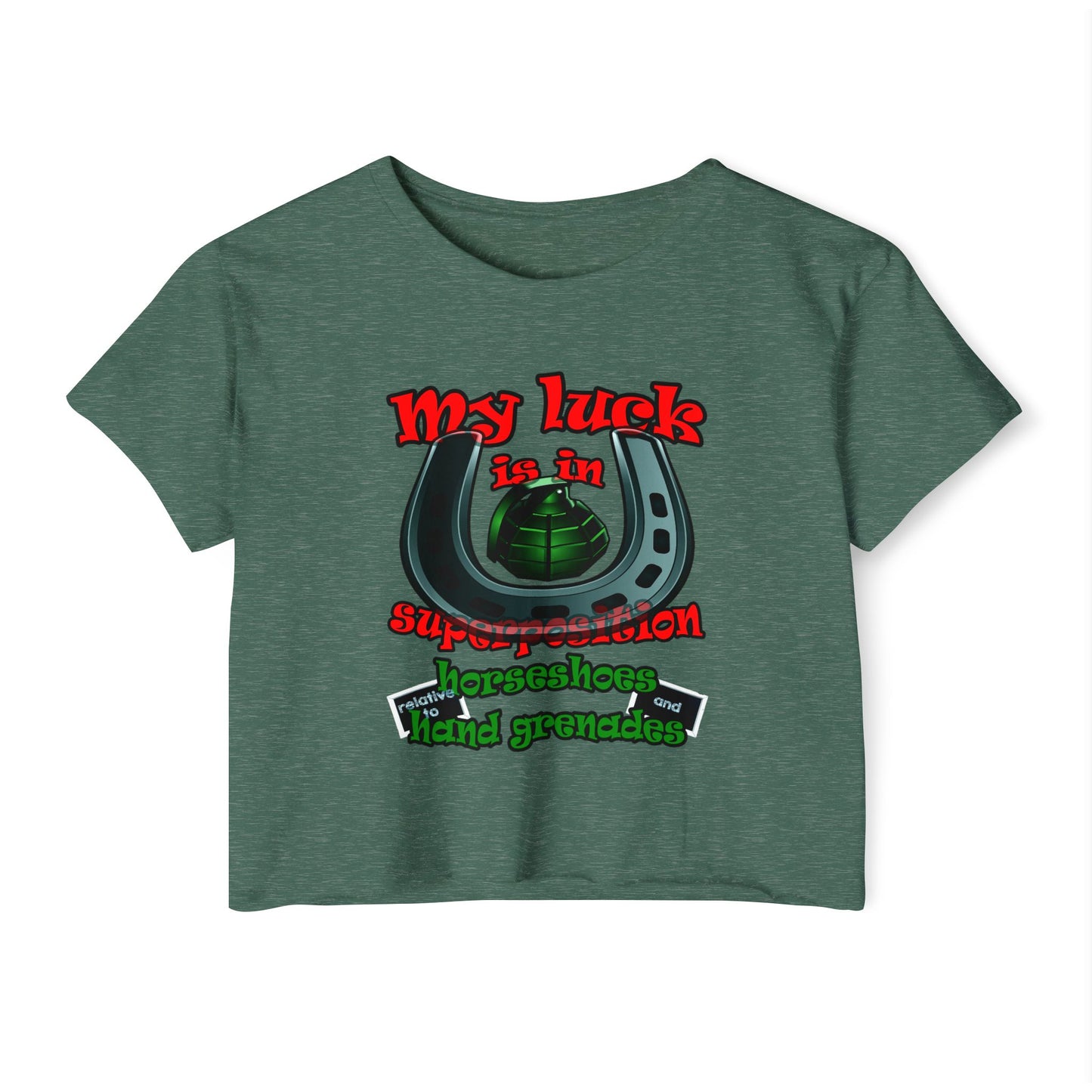 my luck - Women's Festival Crop Top