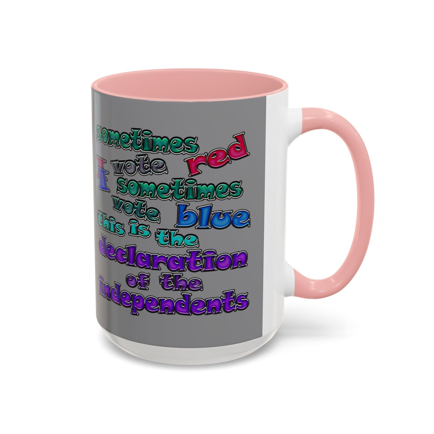 declaration of the independents - Accent Mug (grey)