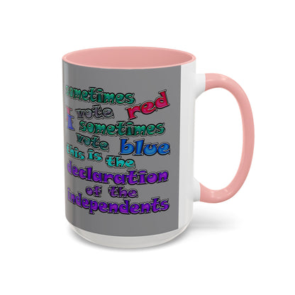declaration of the independents - Accent Mug (grey)