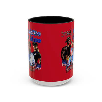 rw&b lives matter - Accent Mug (dark red)