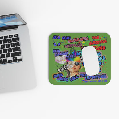 drop the beat - Mouse Pad (Rectangle) (green)