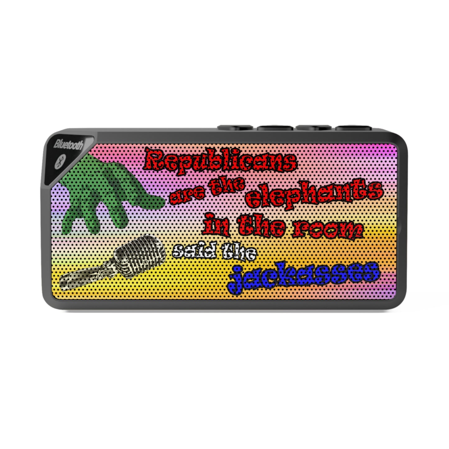 donkeys and elephants - Jabba Bluetooth Speaker (color blur)