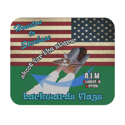 shoot for the stars - Mouse Pad (Rectangle) - (dark green)
