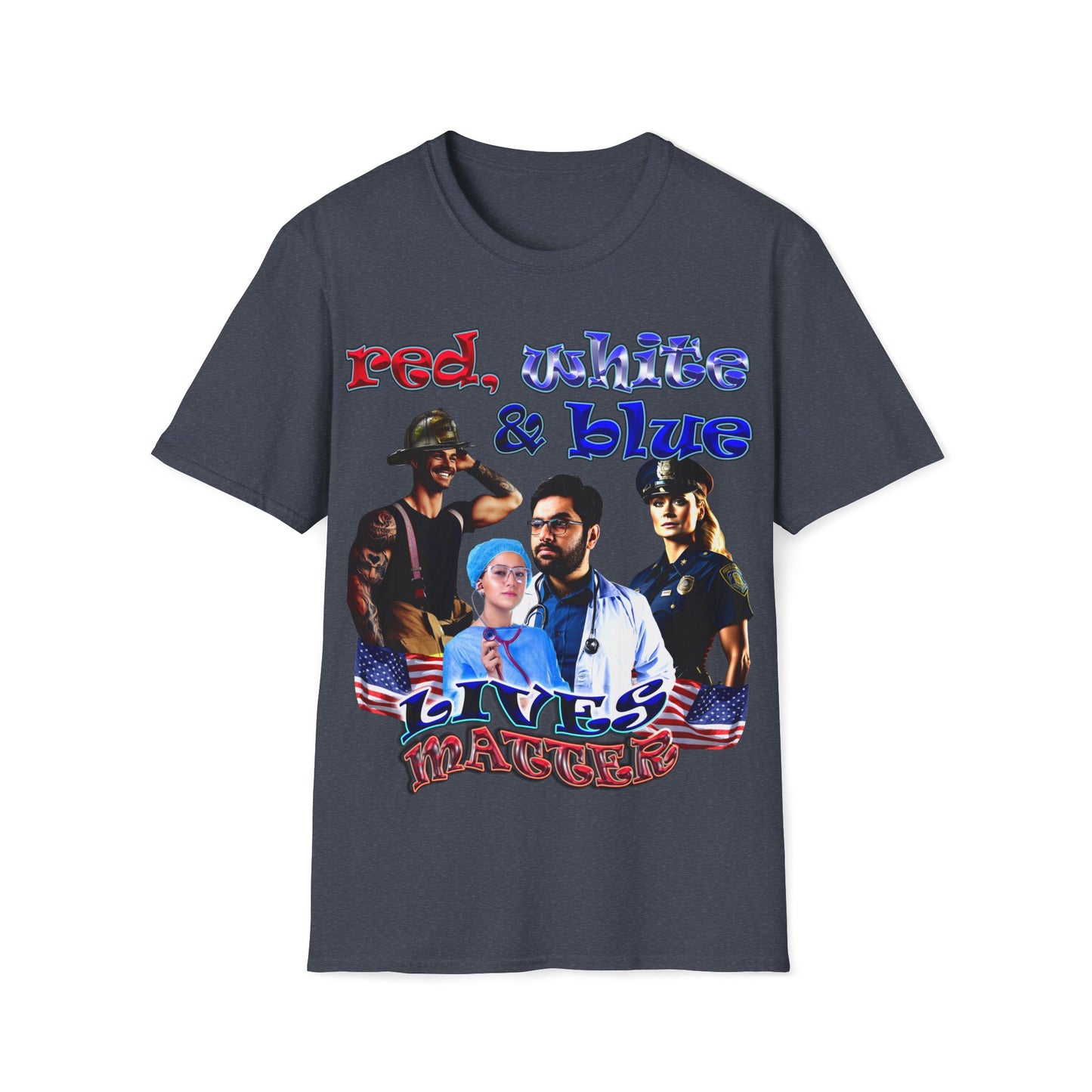 rw&b lives matter - Unisex Softstyle T-Shirt