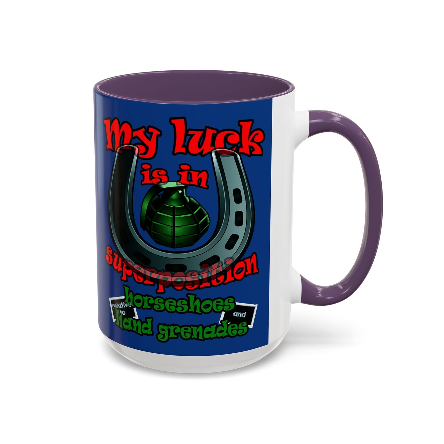 my luck - Accent Mug (dark blue)