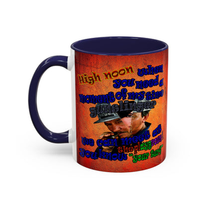 high noon - Accent Mug (burnt orange)