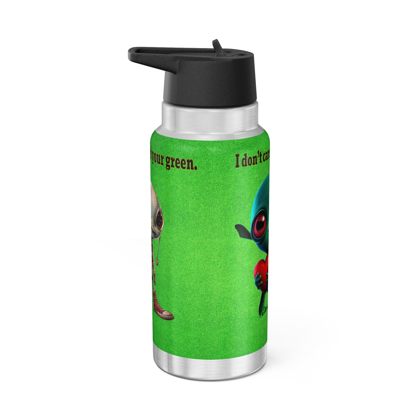 I don't care that your grey - Gator Tumbler, 32oz  (green turf)