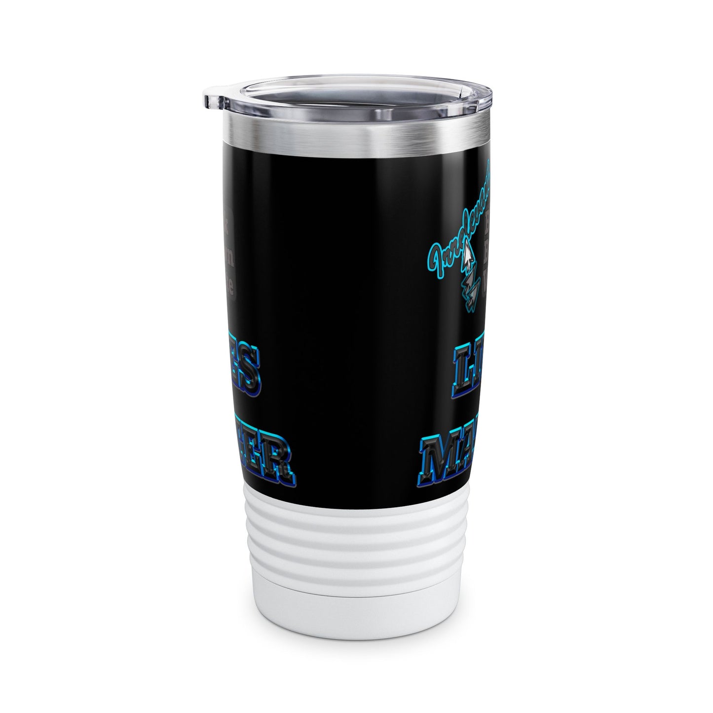 irrelevant - Ringneck Tumbler, 20oz (black)