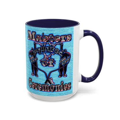 em cee squared - Accent Mug (faded dark blue)