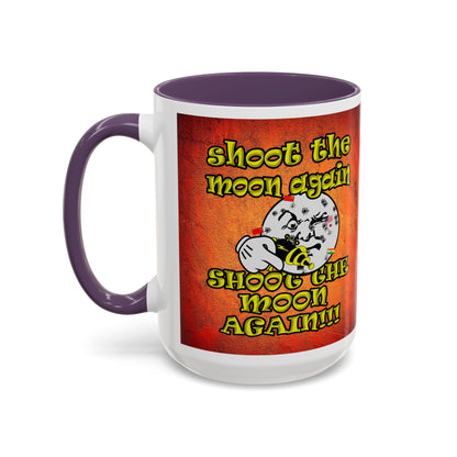 shoot the moon again - Accent Mug (burnt orange)
