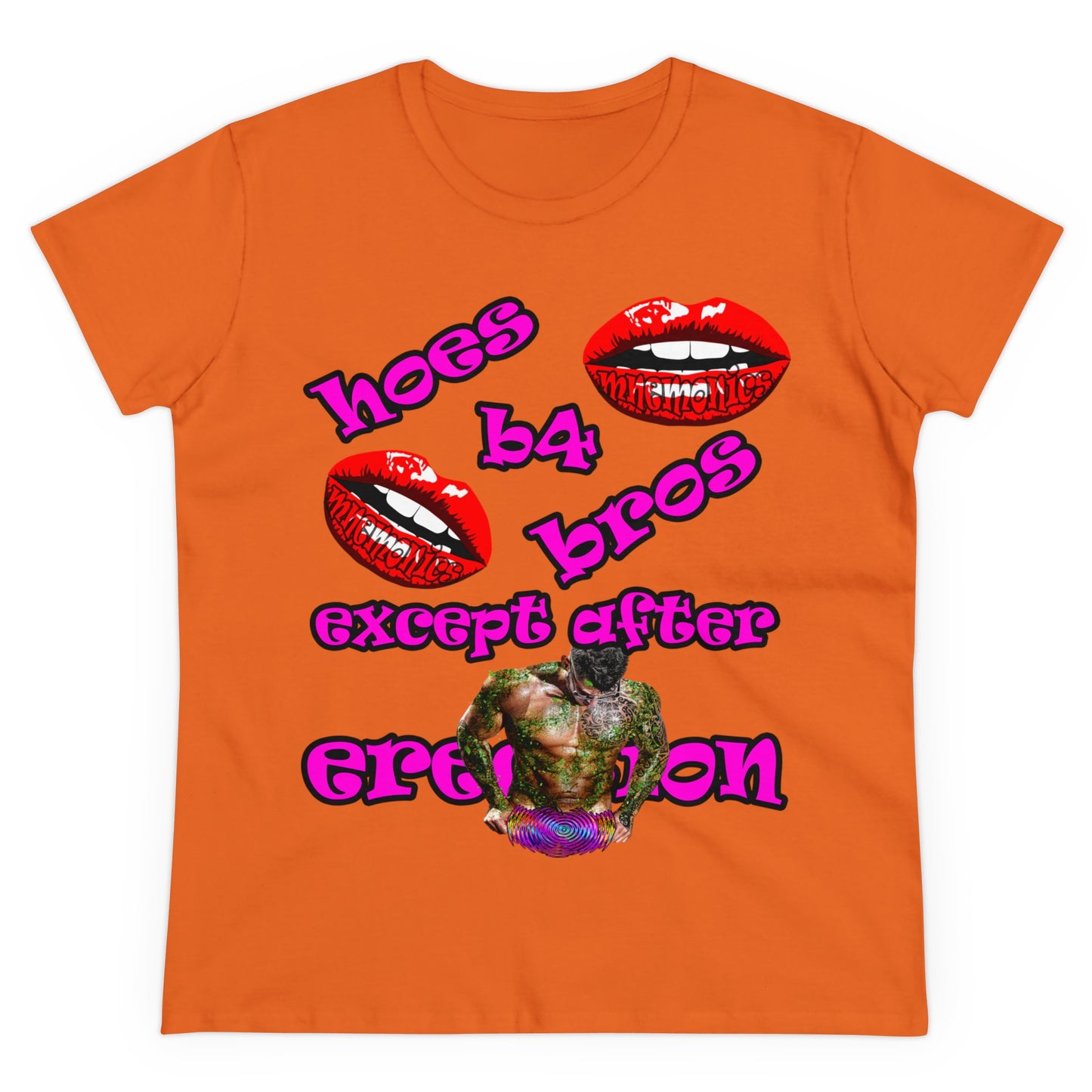 hoes b4 bros - Women's Midweight Cotton Tee