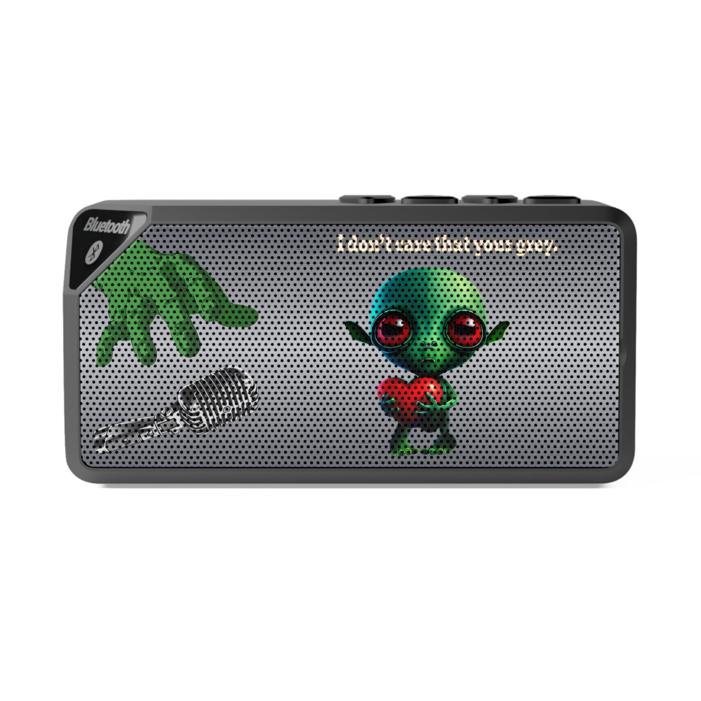 I don't care that your grey - Jabba Bluetooth Speaker (brushed nickel)