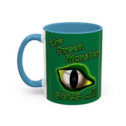 green monster - Accent Mug (dark green)