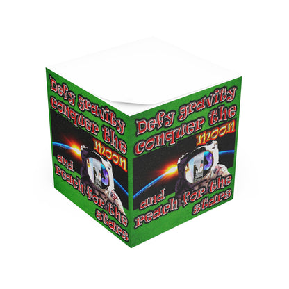 defy conquer reach - note cube (green turf)