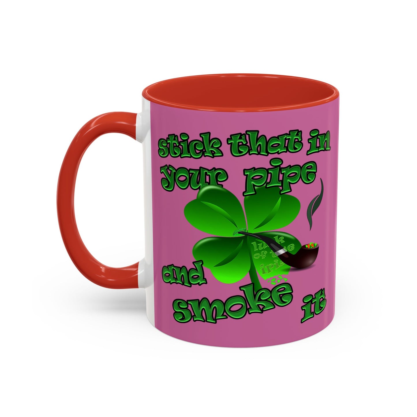 celtics logo - Accent Mug (light pink)